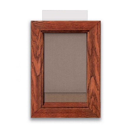 United Visual Products Indoor Enclosed Combo Board, 72"x36", Black Frame/Grey & Blue Spruce UVCB7236B-GREY-BLSPRU